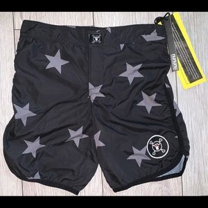 Nununu Star Surf Shorts - Black